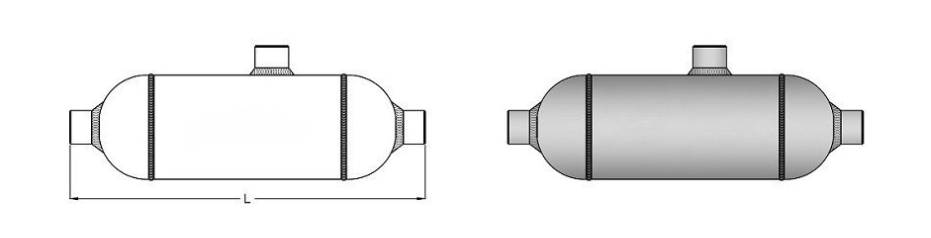 Pipe Gauge 90° Syphon Main View